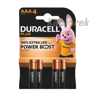 Bateria Duracell - AAA - LR03 - 4 szt. - blister